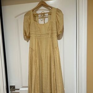 Elegant Yellow Dress